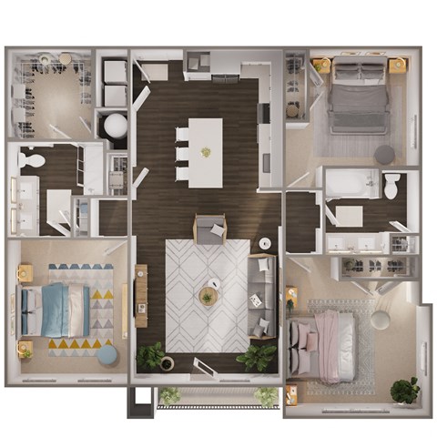 Rover Floor Plan at Spinning Mill Lofts, North Carolina
